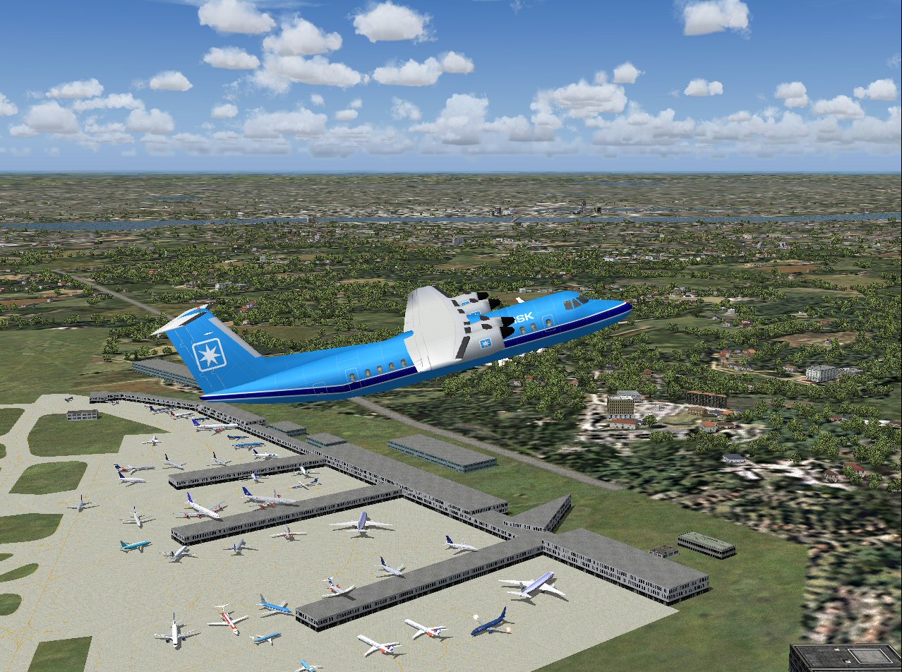 Dehavilland Dhc-7 Of Maersk Air