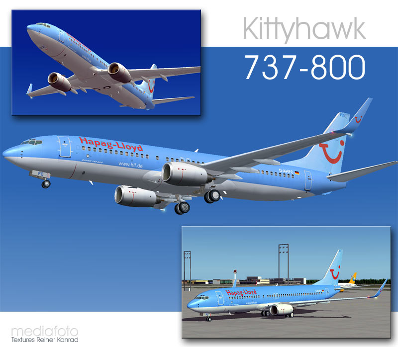 Kittyhawk Productions Presents The All New 737-800 In Regular And Winglet Models For Fs200