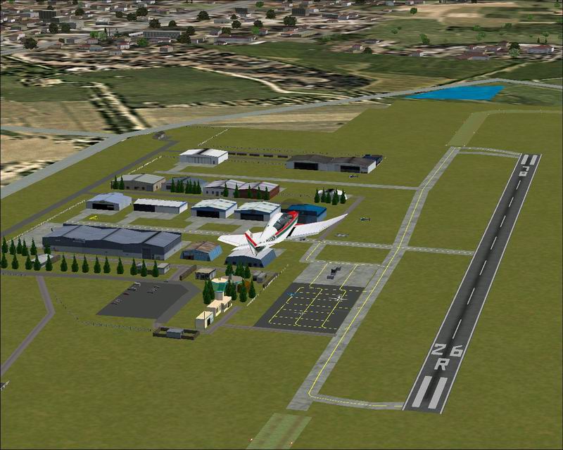 Fs2004 And Fs2002 Scenery Lognes Emerainville ( Lfpl )