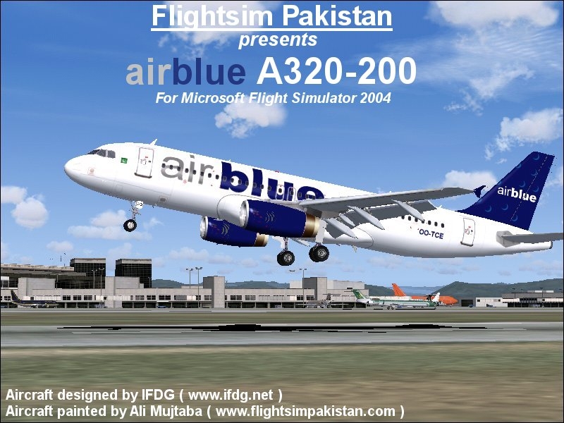 Fs2004 Jetliners- Airblue Airbus A320-200