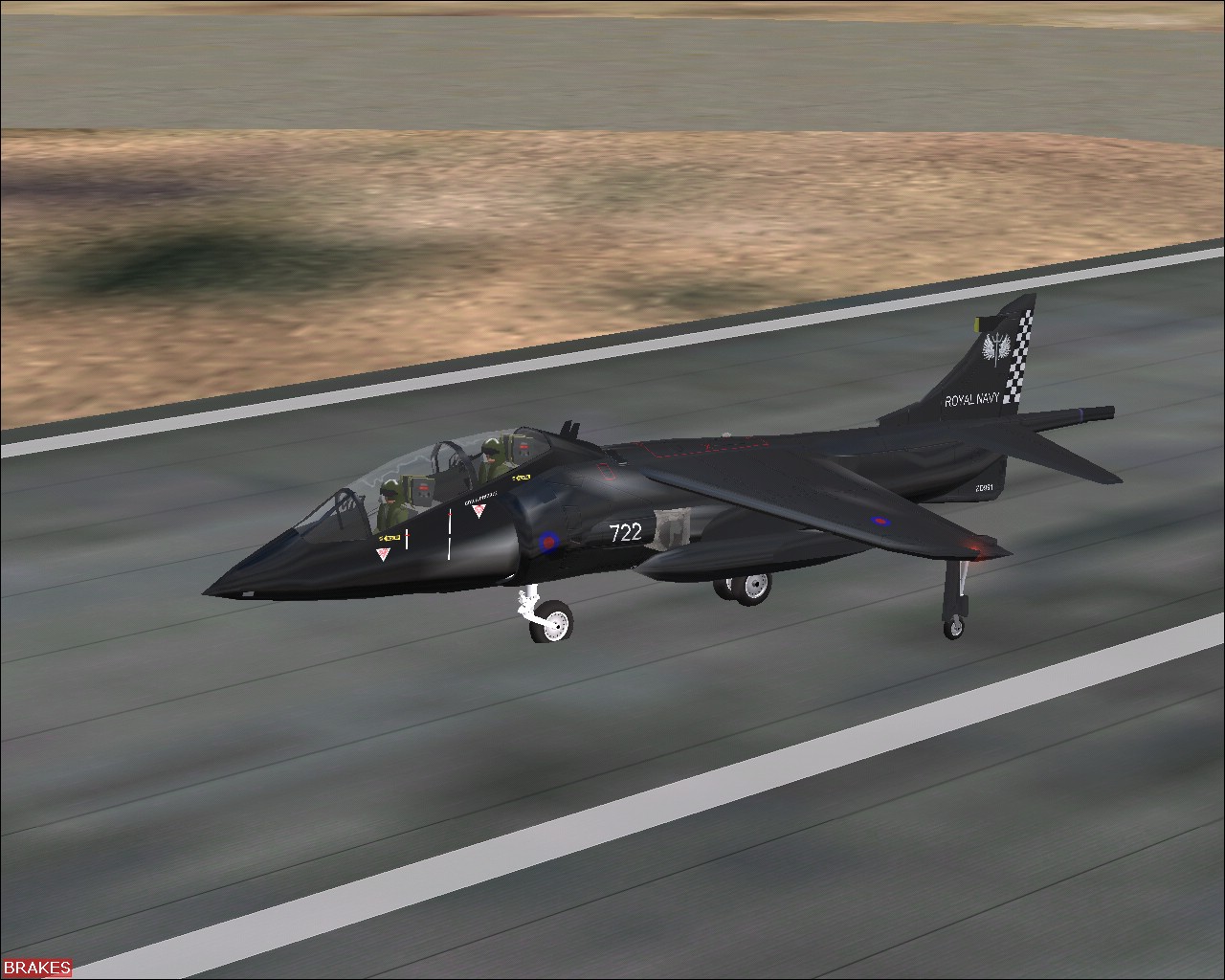 Fs2004 Bae Sea Harrier T.8.Supersonic