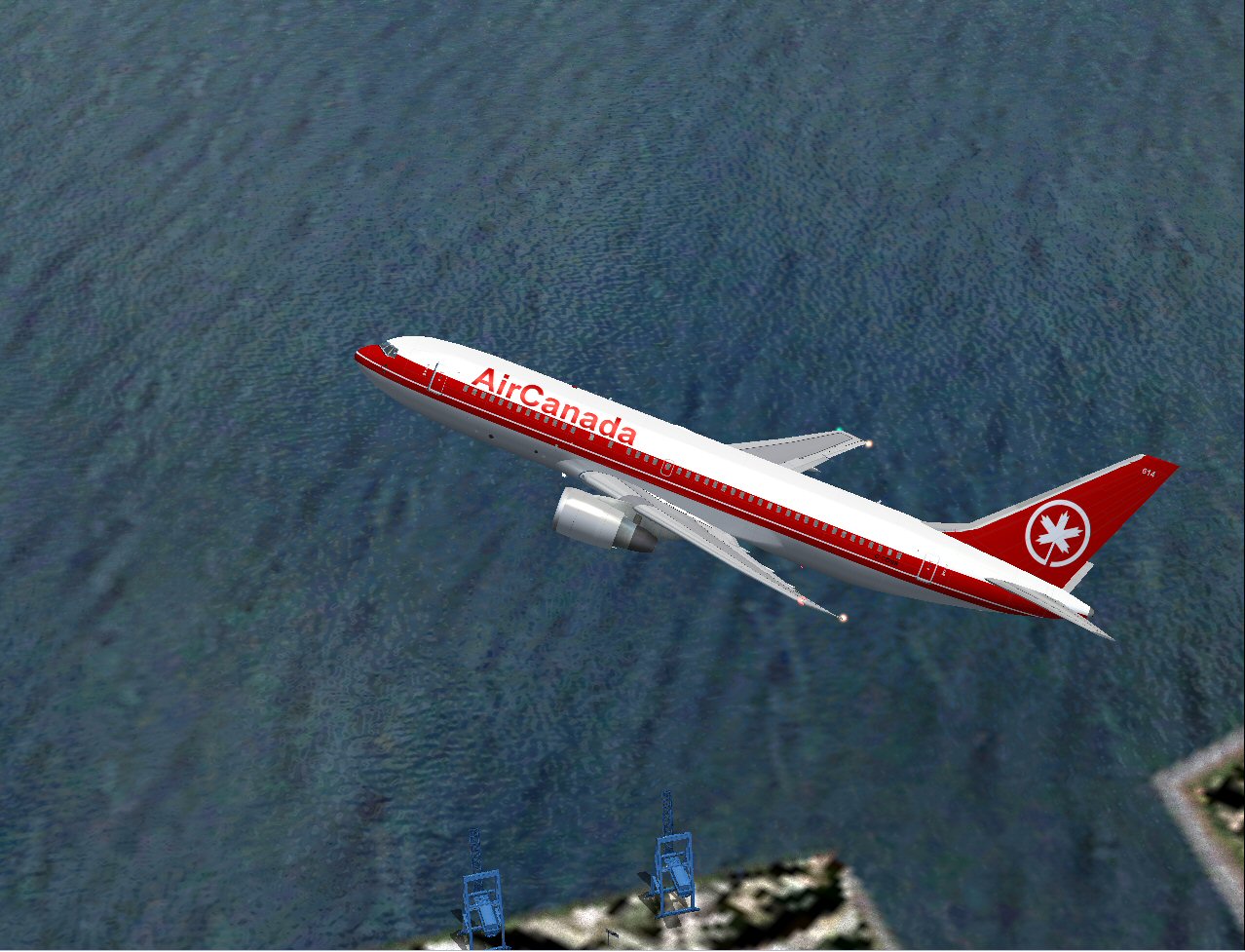 Boeing 767-233Pw In Air Canadas Classic Livery, Using Ifdgs Incredible 767-200 Aircraft; R