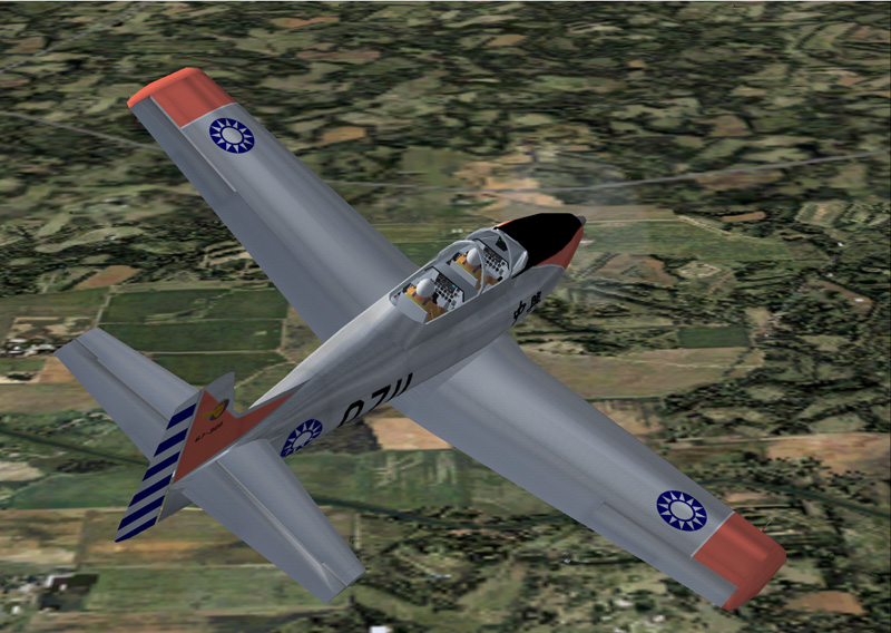 Fs2004 Roc (Taiwan) Air Force Aidc T-Ch-1 Trainer