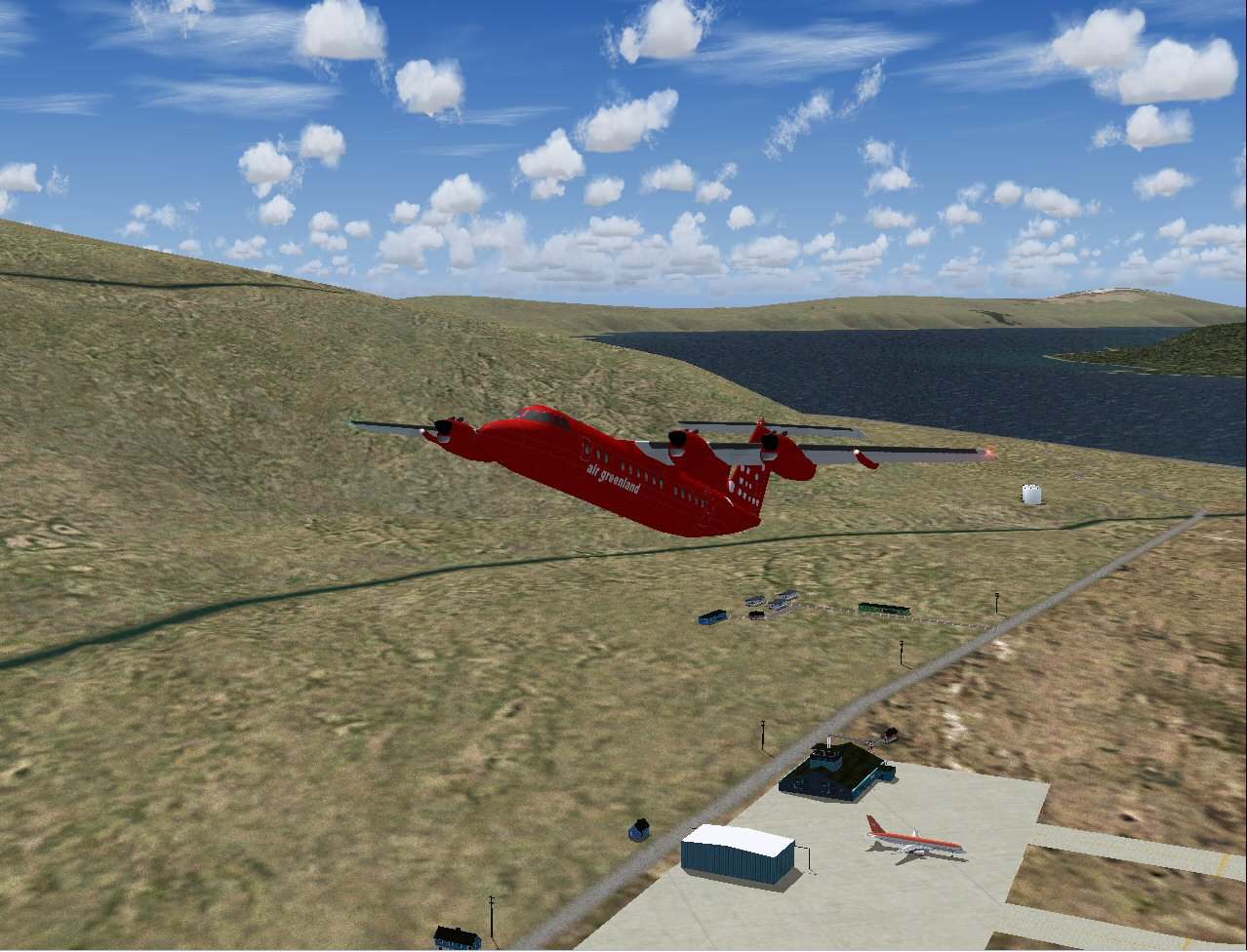 Dehavilland Dhc-7 Of Greenlandair, New Livery