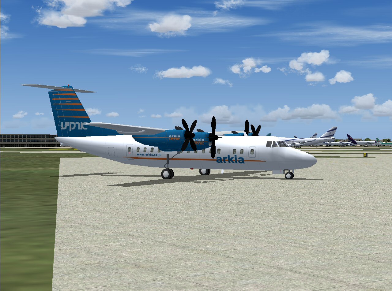 Dehavilland Dhc-7 Of Arkia Airlines, Old Livery