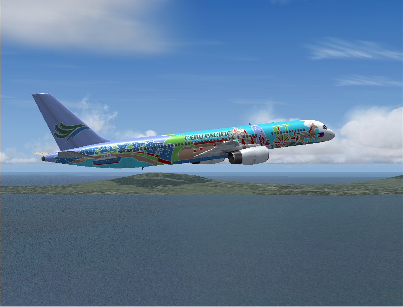 Boeing 757-236Et (Rr) Of Cebu Pacific, Registration Rp-C417 City Of Manila; Utilizing Proj