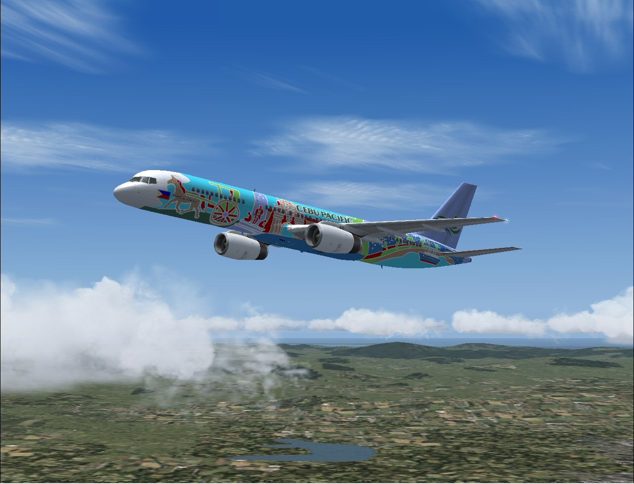 Boeing 757-236Et (Rr) Of Cebu Pacific, Registration Rp-C417 City Of Manila; Utilizing Proj