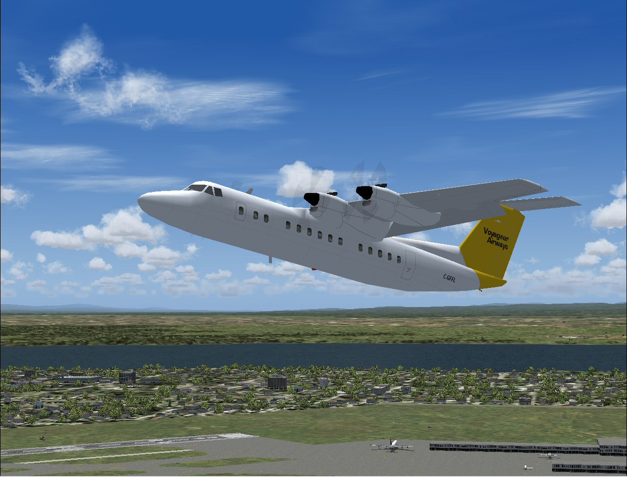 Dehavilland Dhc-7 Of Voyageur Airways, Registration C-Gffl