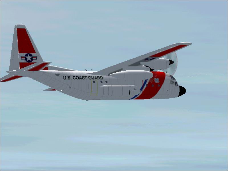 Flightsim Fs2004/Fs9/Fs2004 Hc-130H Hercules By Mike Stone This Is The Renovated Uscg Hc-1