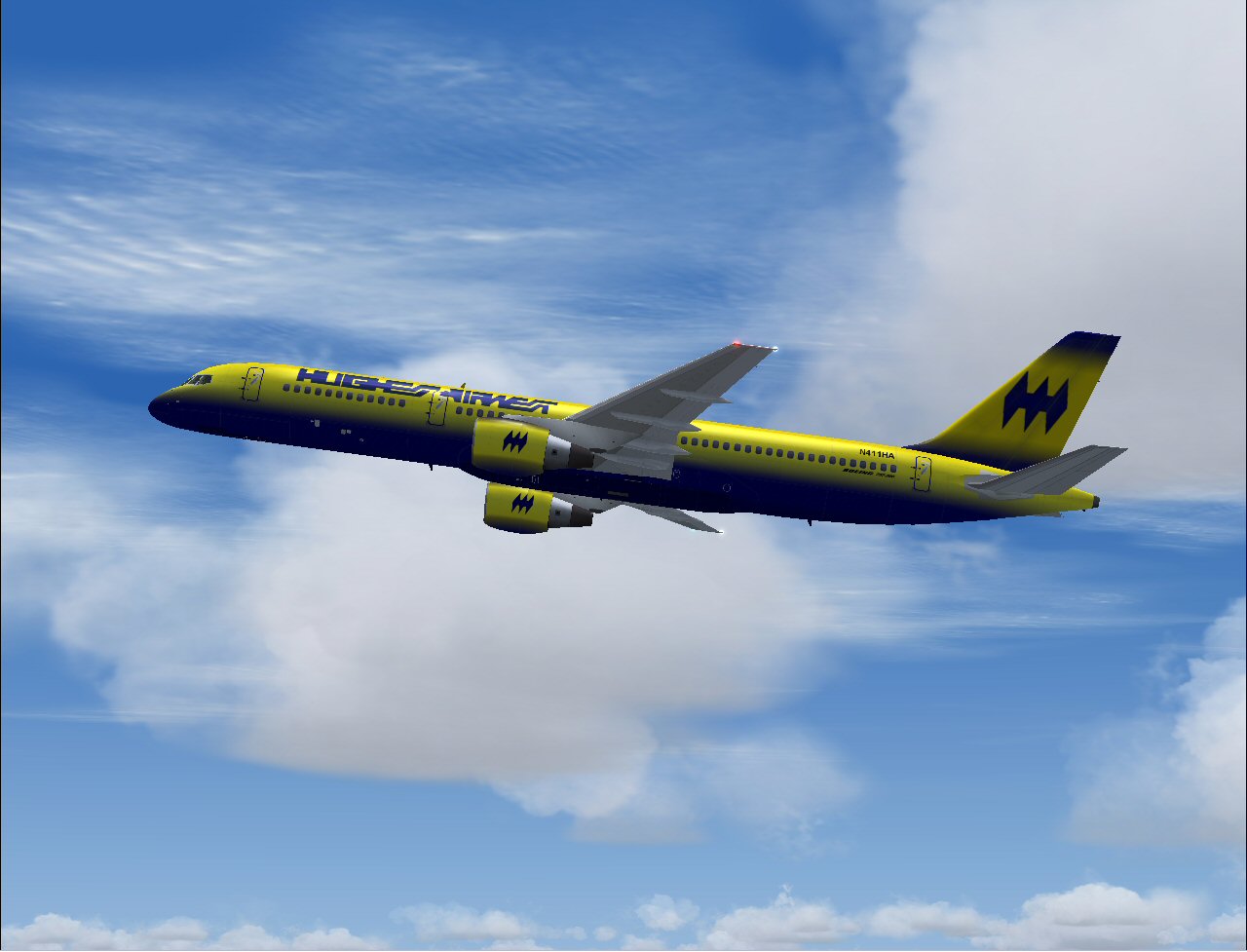 Boeing 757-200 (Pw) Of Hughes Airwest, Virtual Registration N411Ha; Utilizing Project Open