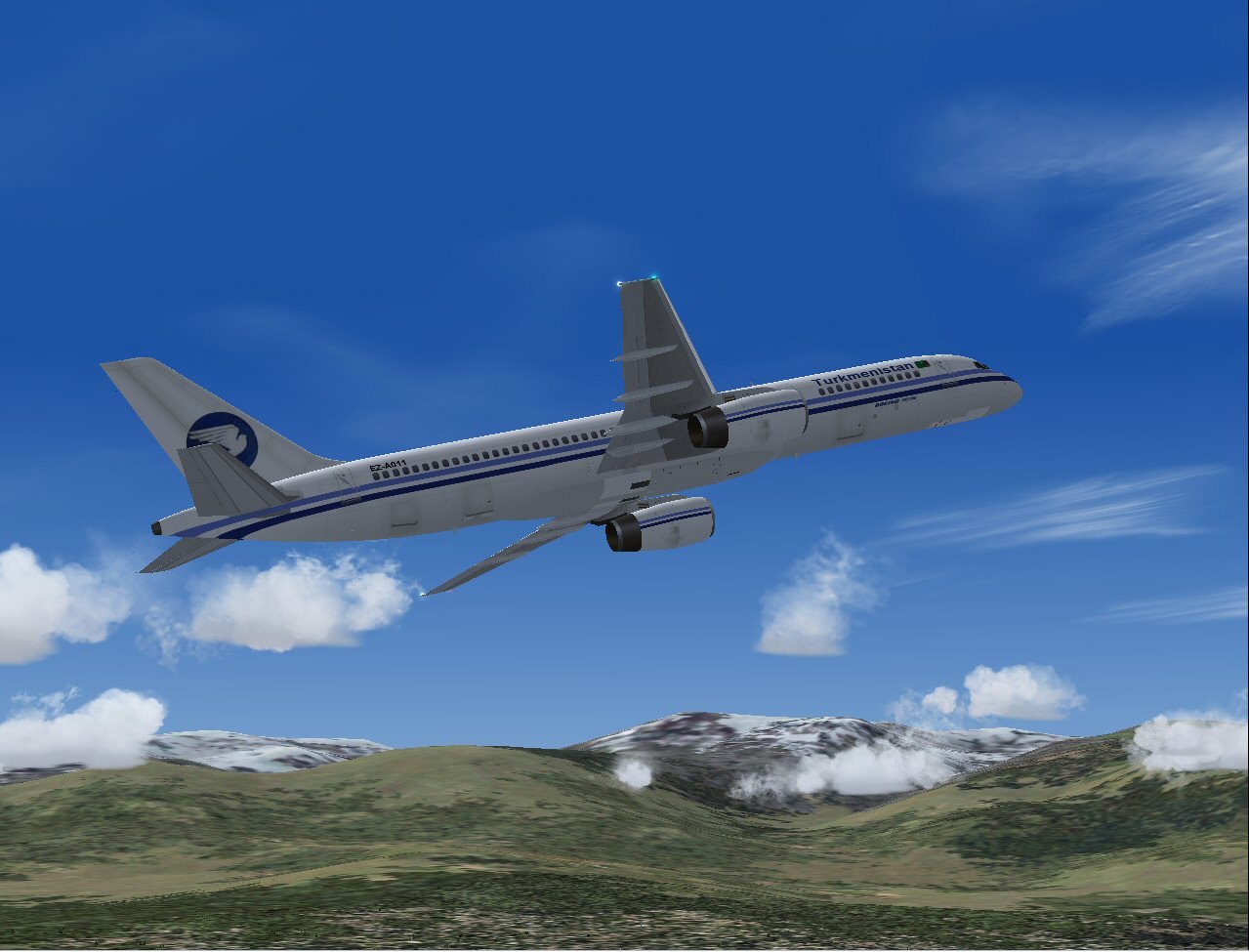Boeing 757-22K (Rr) Of Turkmenistan Airlines, Registration Ez-A011; Utilizing Project Open — 1