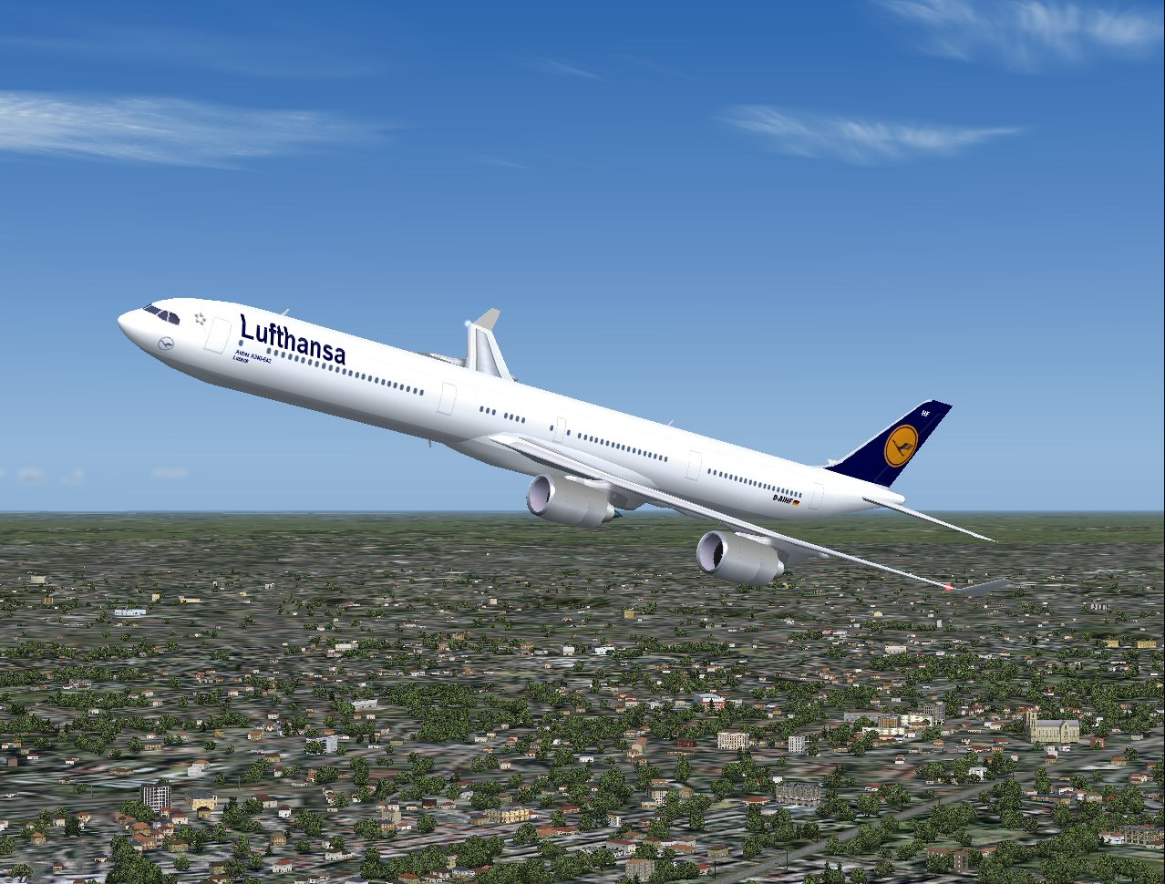 Airbus A340-642 Lufthansa 6-Pack For Flight Simulator Painter