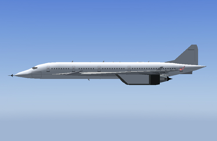 Project Hsst 500 V1.2 For Fs2004 Gmax Designed Fictional Model For Civil Supersonic Simula