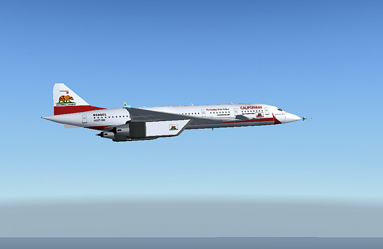 Project Hsst 500 V1.2 For Fs2004 Gmax Designed Fictional Model For Civil Supersonic Simula
