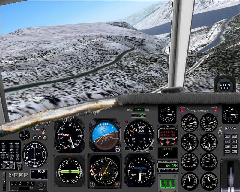 Fs2004 High-Visibility Panel For The Fairchild Metroliner Iii