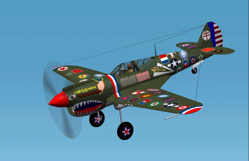 Curtiss P-40N 15 000Th Aircraft Fs2002/Fs2004 By Krzysztof Malinowski Textures Repaint Jin