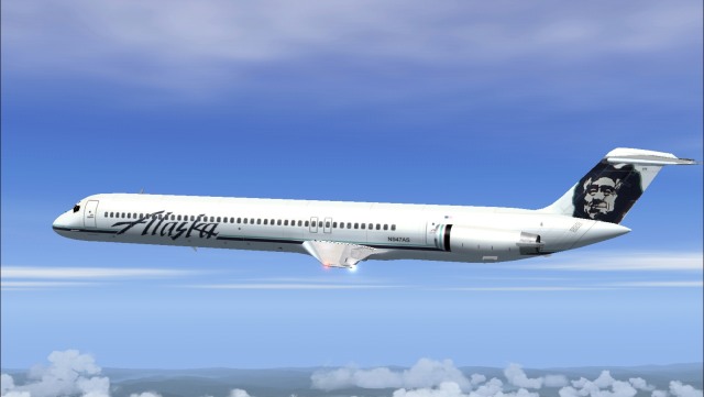 Mcdonnell Douglas Md-80 Alaska Airlines Based On The Stewart-Global/Ffx Gmax Md-80