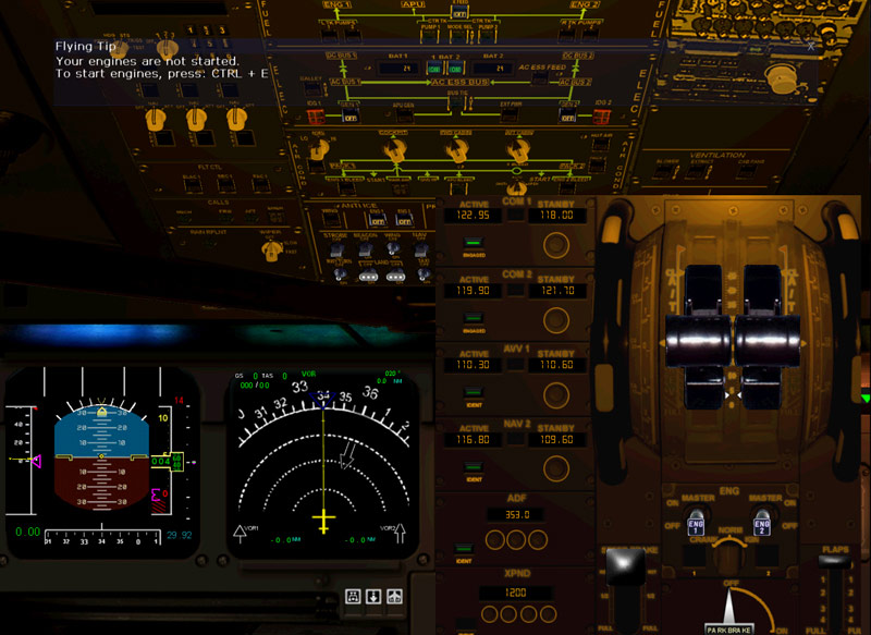 Panel Lights For Ken Mitchells Airbus 320 Panel (Fs2004) This Is Light Panel Addon For Ken