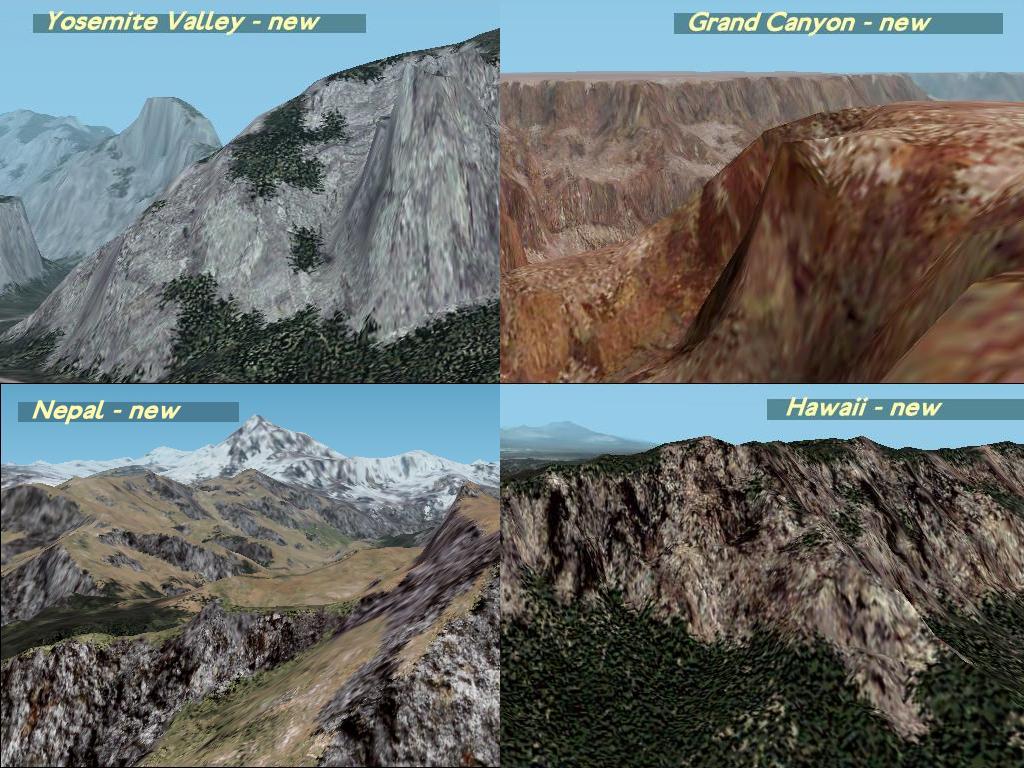 Fs2002/04 - Alternative Cliff Textures Replacements For The Three Standard Sets Of Cliff T