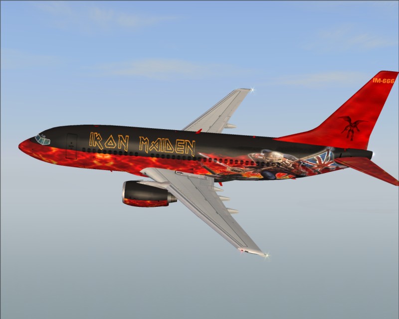 This Is A New Reapint Of The Kittyhawk Studios Boeing 737 In A New Iron Maiden Livery All