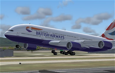 British Virtual Airways Airbus 380-100 The First A380 Painted In British Airways Livery