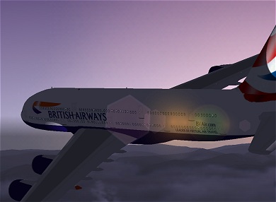 British Virtual Airways Airbus 380-100 The First A380 Painted In British Airways Livery