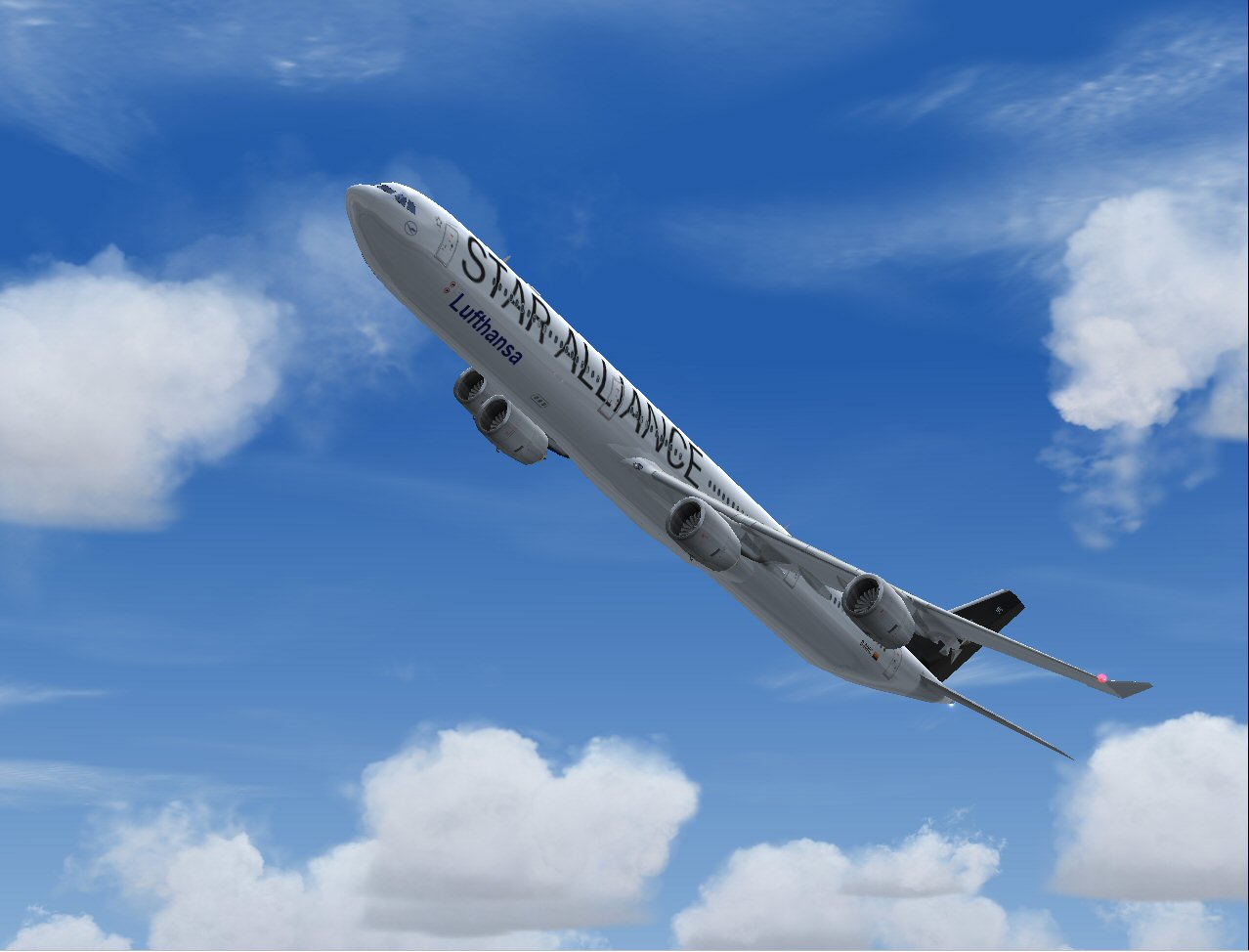 Airbus A340-642 Lufthansa D-Aihc (Star Alliance) Essen, Using Flightcrafts Excellent A340-