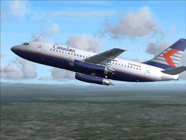Canadian Old Colors Boeing 737-200 This Is Repainted Textures Of Erick Cantus New Boeing 7