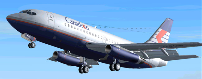 Canadian Old Colors Boeing 737-200 This Is Repainted Textures Of Erick Cantus New Boeing 7