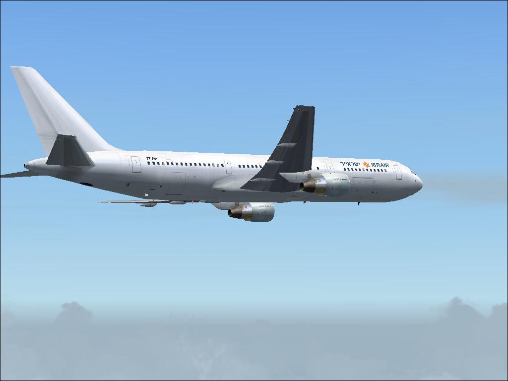 Fs2004 - Flight Simulator A.c.o.f Fs2004 Aircraft Fs2004 Israir Boeing 767-3Y0Er Photoreal