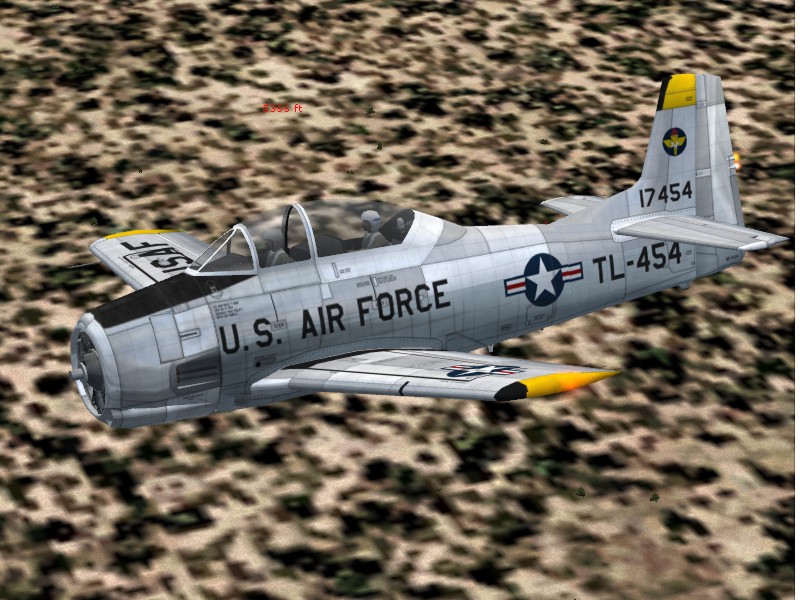 Fs2004 North American T-28A Trojan Piston Engined Us Air Force Training Aircraft