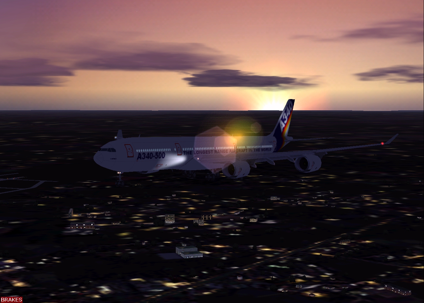 Airbus A340-541 For Fs2004 Originally The Fspainter Model, It Has Been Modified With 100%