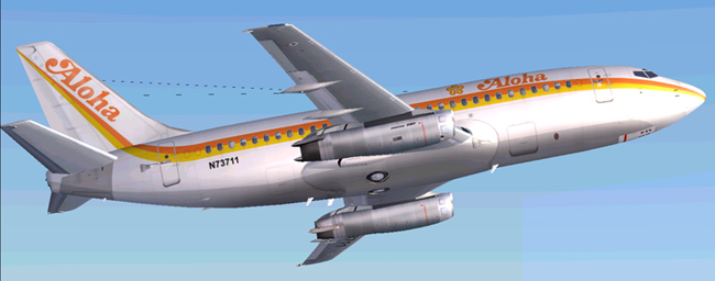 Aloha Boeing 737-200 N73711 This Is Repainted Textures Of Erick Cantus New Boeing 737-200