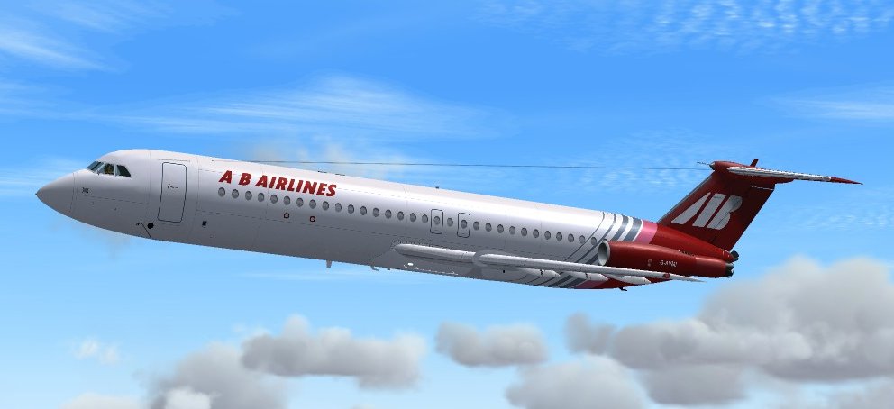 Fs2004 Aircraft Bac 1-11 500 Ab Airlines High Detail Model By David Maltby, With Forward O