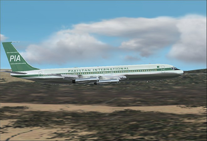 Fs2002/2004 Pia Boeing 707-320 This Aircraft Is Gmax Created Boeing 707-320 In Pakistan In