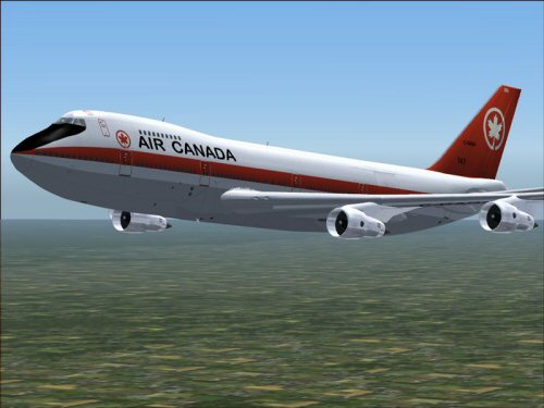 Posky Air Canada 747-2 Package Flightsim Version:fs2004 Repainted By:shane Strong Original — 1