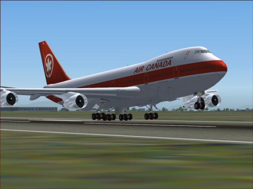 Posky Air Canada 747-2 Package Flightsim Version:fs2004 Repainted By:shane Strong Original