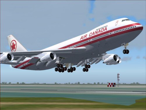 Posky Air Canada 747-2 Package Flightsim Version:fs2004 Repainted By:shane Strong Original
