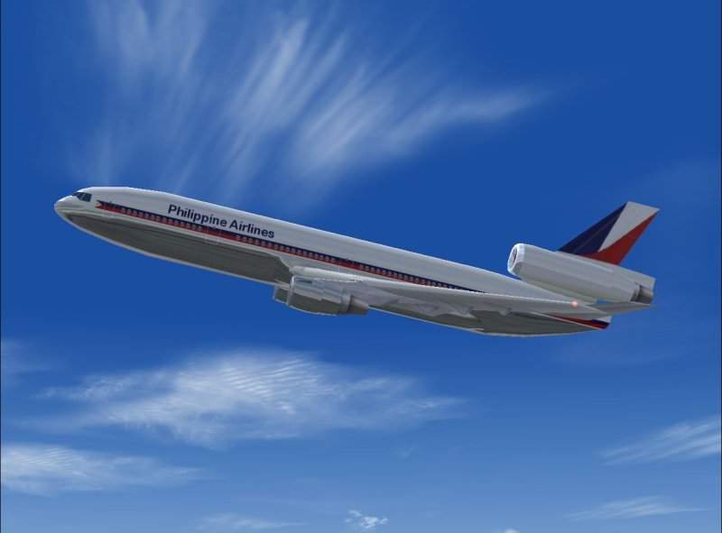 Mcdonnell-Douglas Dc-10 In Philippines Airlines Classic Livery, Painted In 32-Bit Reflecti