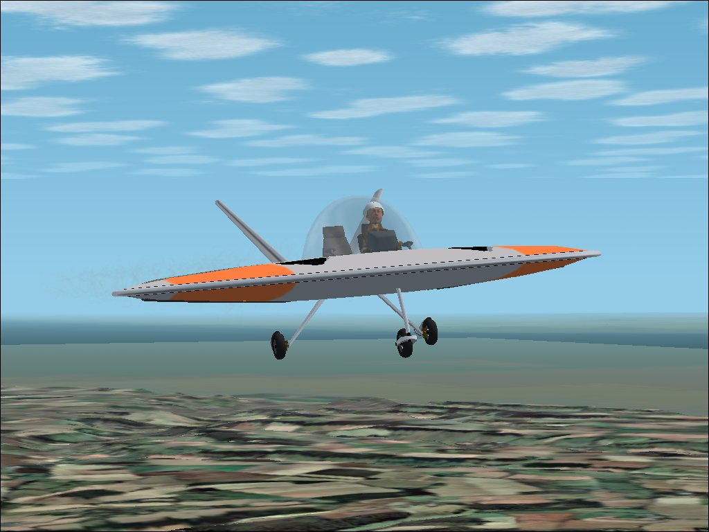 Fs2002 The Unreal Aviation Jetson Iv Flying Saucer Imaginary Saucer-Shaped Fan-Lift Two-Se