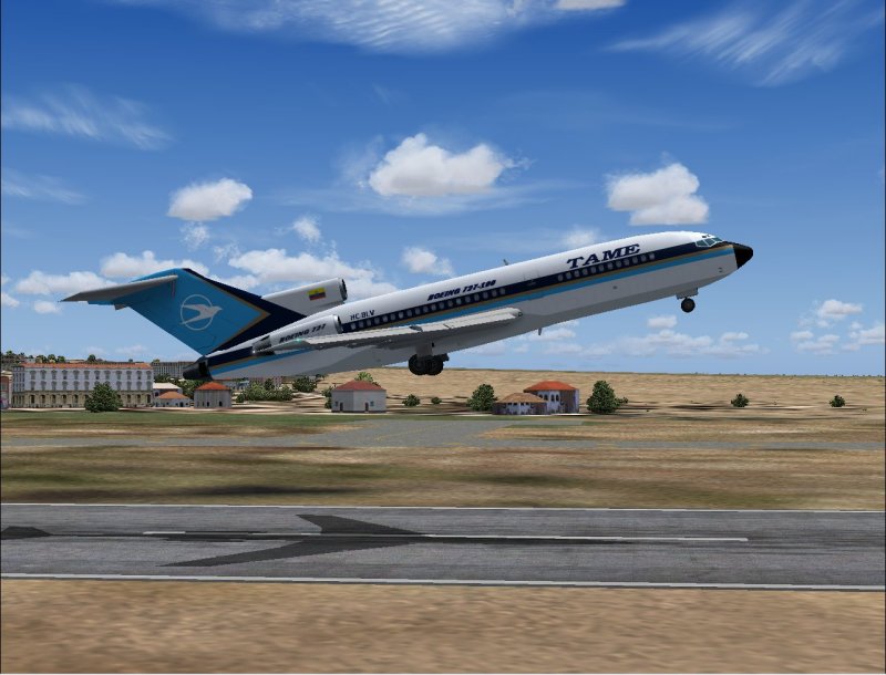 Boeing 727-100 In Tame Ecuador Livery, Registration Hc-Blv; Painted In 32-Bit Textures