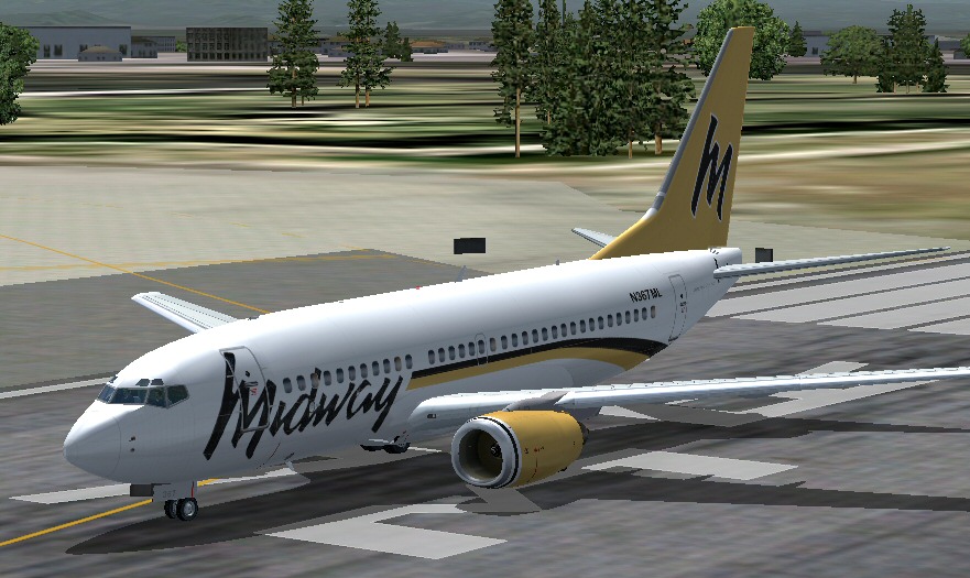 Kittyhawk Studios Boeing 737-700 Midway - Kittyhawk Studios Boeing 737-700 N367Ml In Midwa — 1