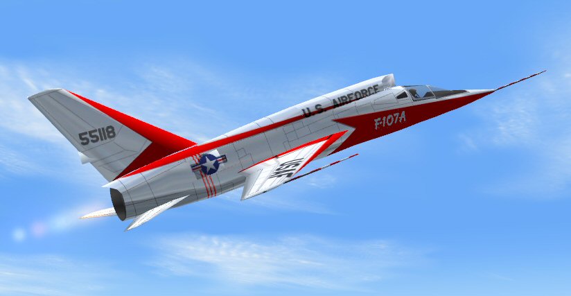 Flight Simulator 2004 North American Aviation F-107A The F-107A Was An Unusual Plane With