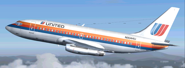 United Airlines 737-200 This Is Repainted Textures Of Erick Cantus New Boeing 737-200 In T