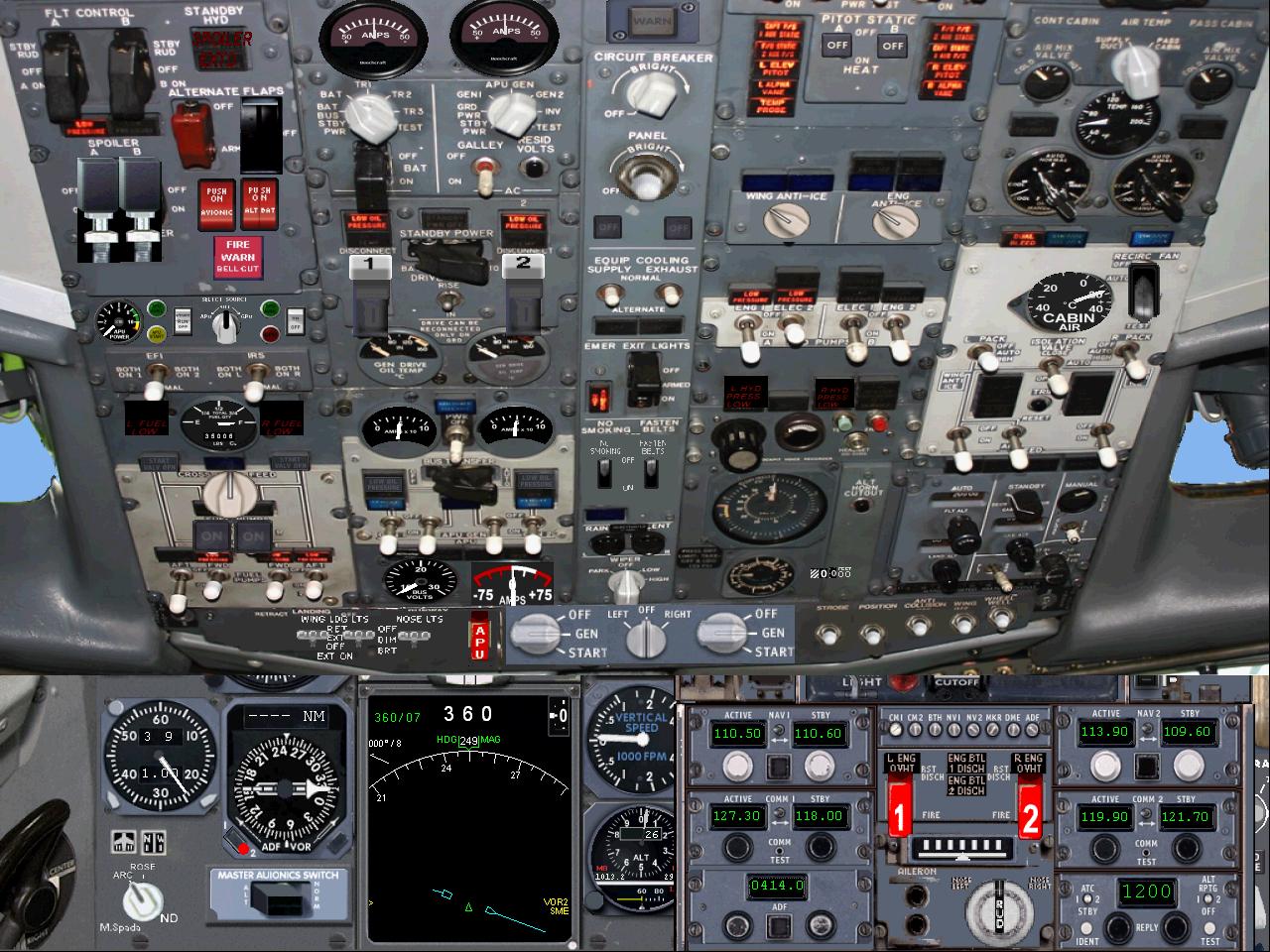 Fs2004 Improved Panel For Msfs Default Boeing 737-400
