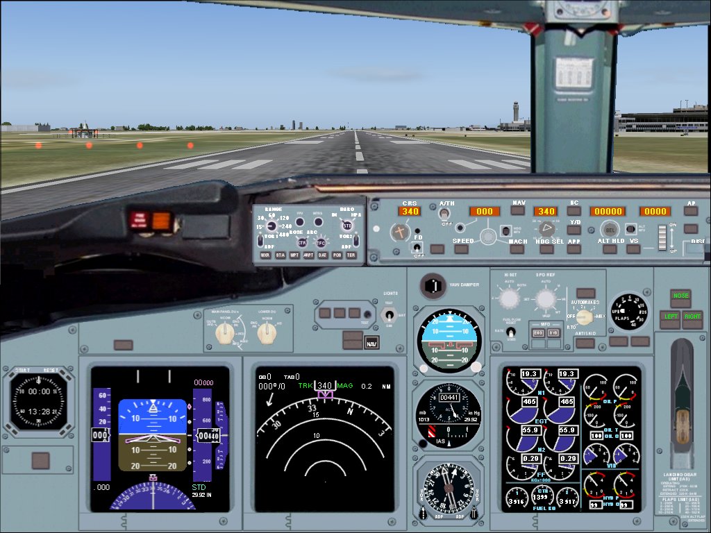 Fs2004 Boing 737-800 Panel Version 1 This Panel Was Designed Based On Actual B737-800 Pict — 1