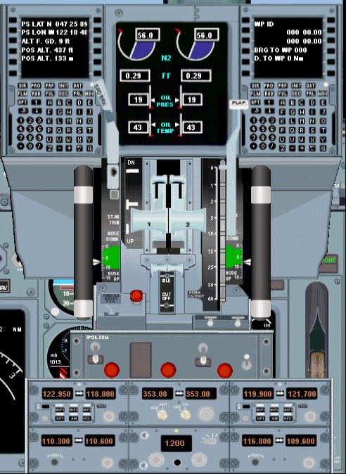 Fs2004 Boing 737-800 Panel Version 1 This Panel Was Designed Based On Actual B737-800 Pict