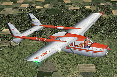 Fs2004 Cessna 337 Super Skymaster, Registration D-Brik