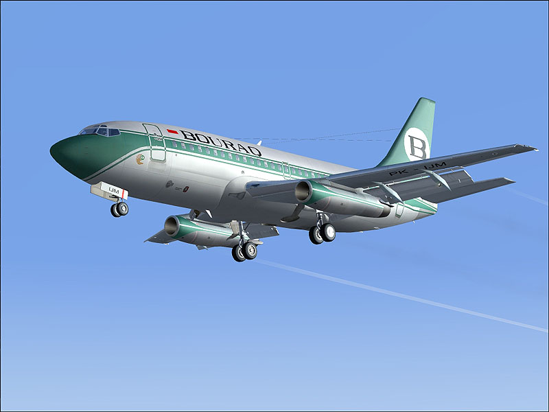 Bouraq 737-200 This Is Repainted Textures Of Erick Cantus New Boeing 737-200 In The Colors