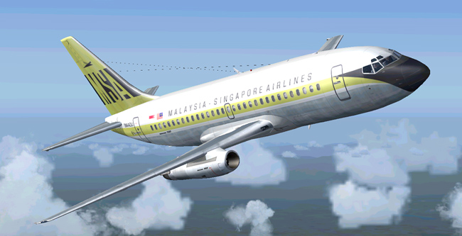 Malaysian-Singapore Airlines Boeing 737-200 This Is Repainted Textures Of Erick Cantus New
